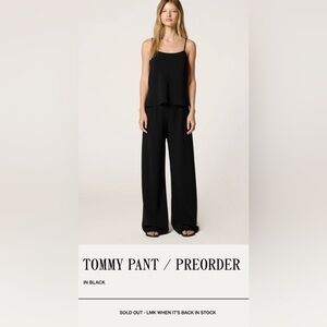 Clyque the label Tommy Pant  size Medium Black Wide-Leg Pants